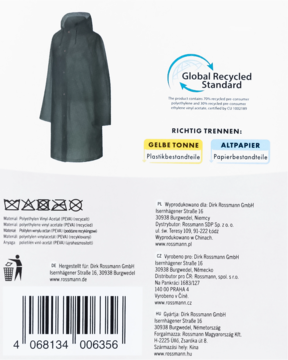 Zielony płaszcz przeciwdeszczowy unisex, wodoodporny, rozmiar L/XL, idealny na rower, wiszący.