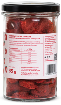 MANUFAKTURA RODZINY SADOWSKICH ,truskawki liofilizowane,tył
