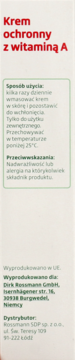 Altapharma Krem ochronny z witaminą A, widok z boku, instrukcje użycia i dane dystrybutora.