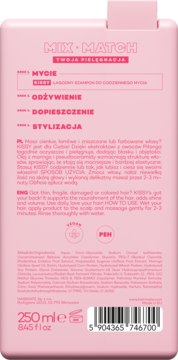 HAIRMATE Kissy ,szampon do włosów, łagodny, do codziennego mycia,tył