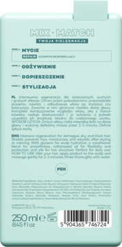 HAIRMATE Repair ,szampon do włosów, regenerujący,tył