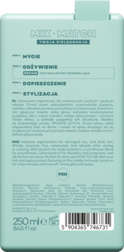 HAIRMATE Repair ,odżywka do włosów, regenerująca,tył