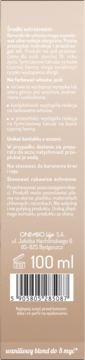 Tył opakowania tonera OnlyBio Hair in Balance, waniliowy blond do 8 myć, 100 ml, z kodem EAN.