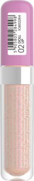 Błyszczyk Stars from the Stars Lipnotizer 02 Doll Up, widok z przodu, różowa nakrętka i beżowy płyn.