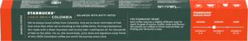 STARBUCKS Single-Origin Colombia ,kapsułki Nespresso z paloną i mieloną kawą, 100% Arabica,tył