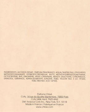 CHLOÉ Signature ,woda perfumowana dla kobiet,tył
