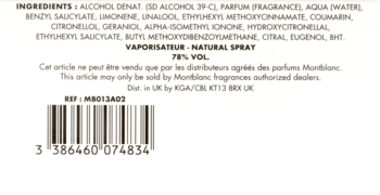 MONT BLANC Legend Spirit,woda toaletowa dla mężczyzn,tył