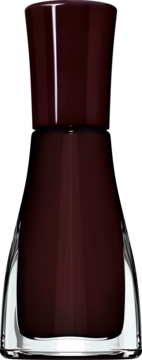 Szybkoschnący lakier Sally Hansen Insta-Dri Go Garnet, błyszcząca butelka w odcieniu ciemnego burgundu, widok z przodu.