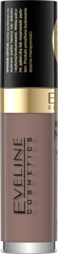 Eveline Cosmetics Wonder Match płynny bronzer w taupe tubce z czarno-złotą zakrętką, pionowe ujęcie.