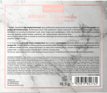 BRUSH UP! by Maxineczka ,multifunkcyjna paleta do makijażu, oczu i twarzy, 02 Sun Chaser,tył