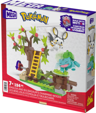 MEGA BLOKS ,zestaw klocków Pokemon zaczarowany las,tył
