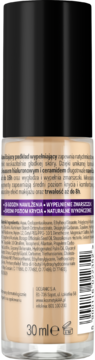 Podkład wypełniający zmarszczki 103 Light Beige, tył butelki 30ml. Widoczna etykieta z opisem i składnikami.