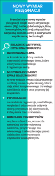 Banner Bielenda ‘NOWY WYMIAR PIELĘGNACJI’ (niebiesko-turkusowy) z opisem składników ozonowanego kremu-żelu.