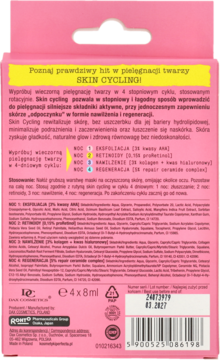 PERFECTA ,maska do twarzy 4 x Beauty Sleep,tył