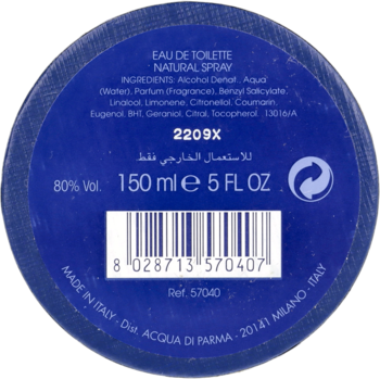 ACQUA DI PARMA Blu Mediterraneo Cipresso di Toscana,woda toaletowa unisex,tył