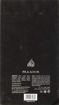 LATTAFA Maahir Black Edition,woda perfumowana unisex,tył