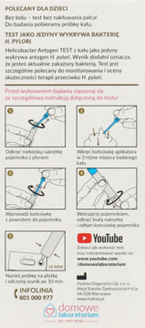 DOMOWE LABORATORIUM ,antygenowy test Helicobacter z kału,tył