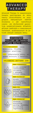 Bielenda Advanced Therapy, grafika o Intensywnym Peeling do Twarzy z 20% kompleksem kwasów.