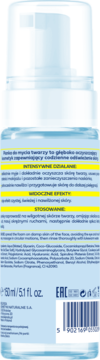 Tył białej pianki do mycia twarzy Bielenda Marine Care C 150ml z niebieskim akcentem, widoczny kod kreskowy i tekst.