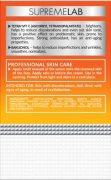 BIELENDA PROFESSIONAL SupremeLab Energy Boost,serum do twarzy, olejowe,tył