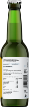 ALEBROWAR Kombucha ,napój gazowany, Złota Kurkuma,tył