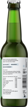 ALEBROWAR Kombucha ,napój gazowany, Zimny Chmiel,tył
