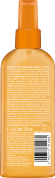 LIRENE ,olejek do ciała przyspieszający opalanie, karotenowy, SPF 10,tył