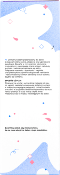 DERMZ Healpsorin Baby,balsam do ciała, nawilżający, regenerujący skórę, od 1. dnia życia,tył