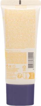 Tył kremu BB Holika Holika Bouncing Petit SPF 30 PA++ w tubce, z czytelnym opisem składników i kodem EAN.