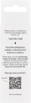 YOUR KAYA ,ochronny olejek do ust, SPF50, Poppy Glow,tył