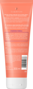 Tuba Scalp&more repair odżywki z peptydami, widok z tyłu opakowania z tekstem i kodem kreskowym, 200 ml.