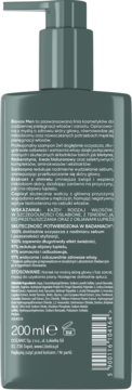 L'BIOTICA BIOVAX MEN Strong Hair Scalp Detox ,szampon wzmacniająco - detoksykujący, przeciwłupieżowy,tył