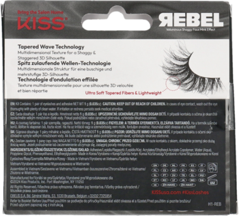 KISS Rebel ,sztuczne rzęsy, Main,tył
