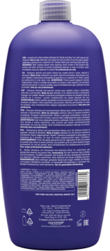 ALFAPARF MILANO Semi Di Lino Blonde,szampon do włosów blond i siwych,tył