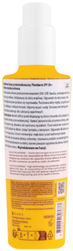 Tył opakowania sprayu Bioderma Photoderm Invisible SPF 50+ z pełną etykietą, listą składników i instrukcjami.