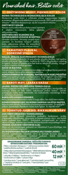 Garnier Color Naturals, trwała farba, kasztanowy brąz. Zielone opakowanie z próbkami koloru włosów.