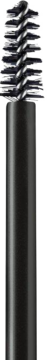 Aplikator IsaDora Brow Fix nr 50 Clear: czarna, spiralna szczoteczka do rozczesywania brwi.