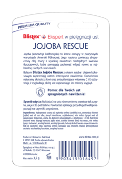 BLISTEX Jojoba Rescue ,balsam do ust z olejem jojoba,tył