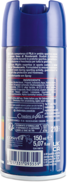 FILA Long Lasting Active ,dezodorant w sprayu, dla mężczyzn,tył