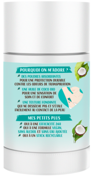 LOVEA ,dezodorant naturalny w kulce Olejek kokosowy,tył