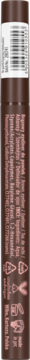 Brązowy eyeliner Lovely Americano Precision, wegański, widok z przodu, zamazany tekst i etykieta.