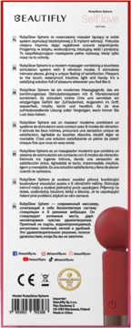 BEAUTIFLY Self Love ,masażer intymny RubyGlow,tył