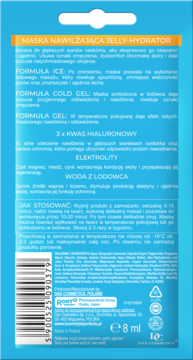 PERFECTA Hyaluron Ice ,maseczka do twarzy, nawilżenie i ujędrnienie,tył