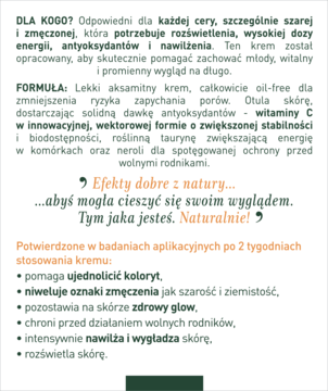 UZDROVISCO Pre-Age ,krem do twarzy, rozjaśniający, nawilżający,tył