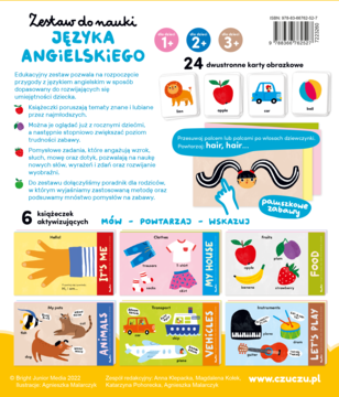 CZUCZU ,zestaw do nauki Języka angielskiego, 1+,tył