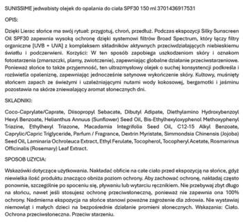 Lierac Sunissime olejek do opalania SPF30. Szczegółowy opis, składniki i instrukcje użycia.