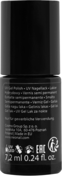 NEONAIL ,lakier hybrydowy, Pure Black,tył