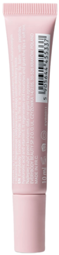 Tył opakowania Everybody London Peptide Lip Tint, jasnoróżowa tubka 10 ml z informacjami o składzie i kodem kreskowym.