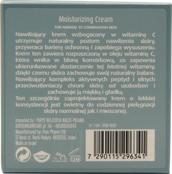 FRULATTE Vitamin C ,krem do twarzy, nawilżający, skóra normalna i mieszana, z witaminą C,tył