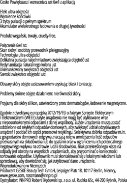 GESKE ,Powiększacz i wzmacniacz ust 6w1, Magenta,tył